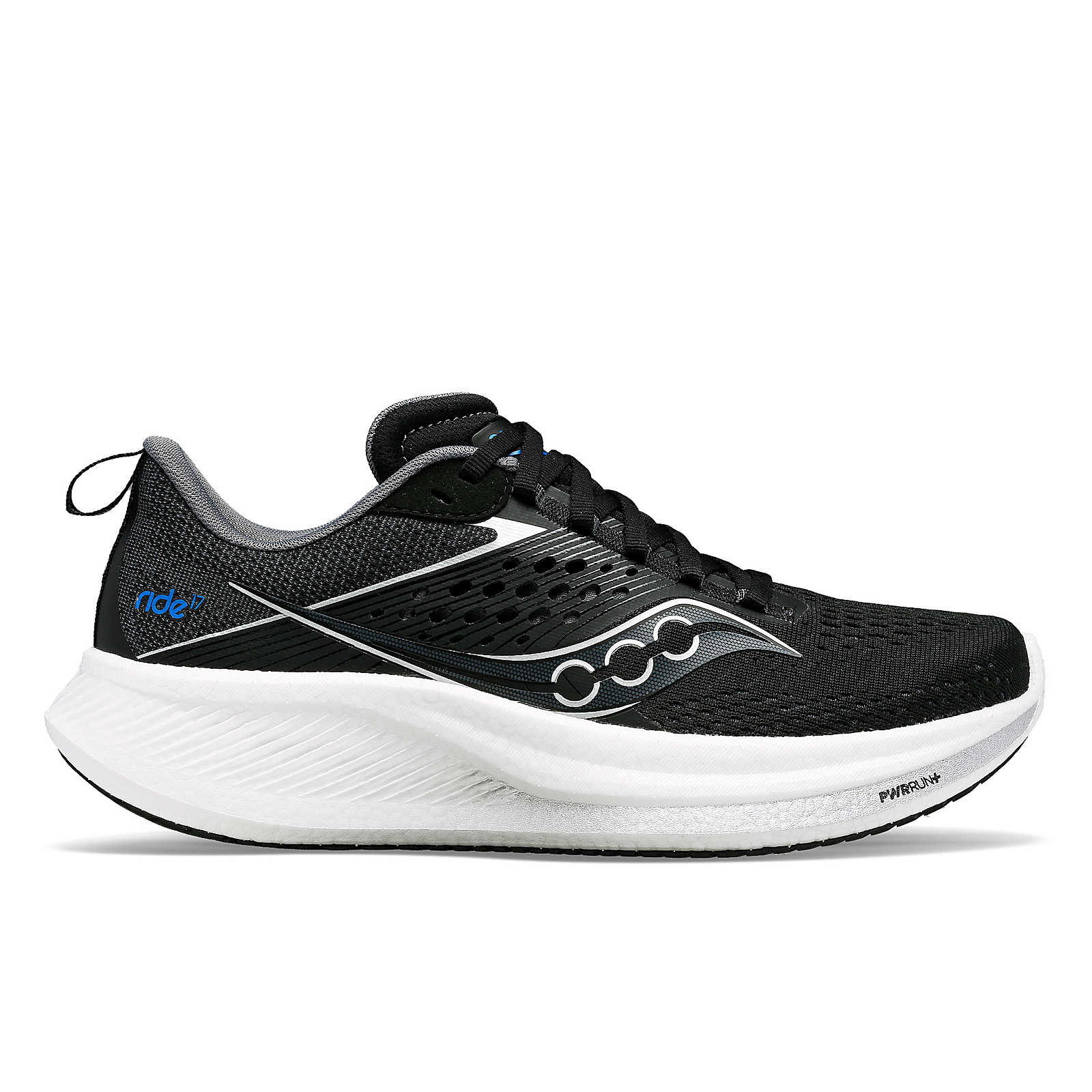 Saucony Ride 17, Damen, Laufschuhe, Black/White