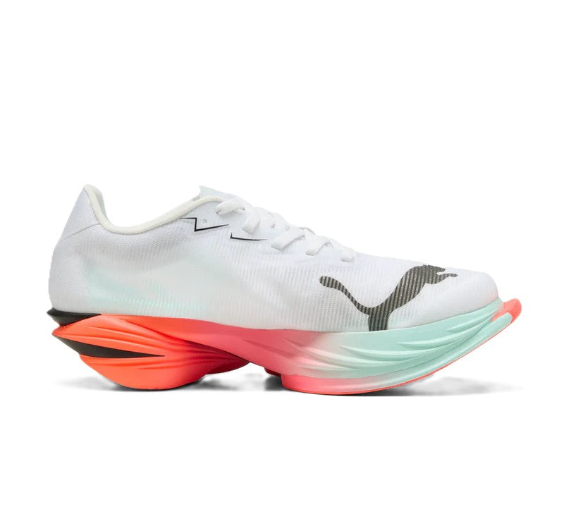 Puma FAST-R NITRO Elite 3, Laufschuhe, Damen, Puma White/Glowing Red/Mint Melt