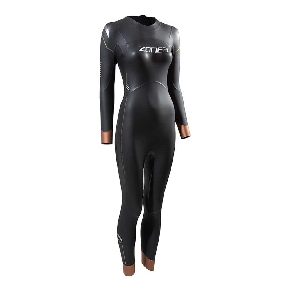 Tester ZONE3 Women's Thermal Agile Wetsuit, Damen, Neoprenanzug, black/gold