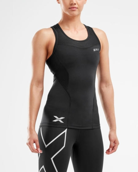 2XU Compression Tank Top, Damen, Black