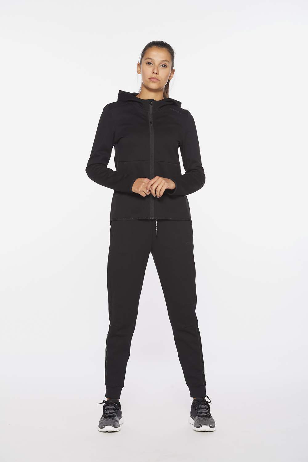 2XU Commute Full Zip Hoodie, Damen, Black