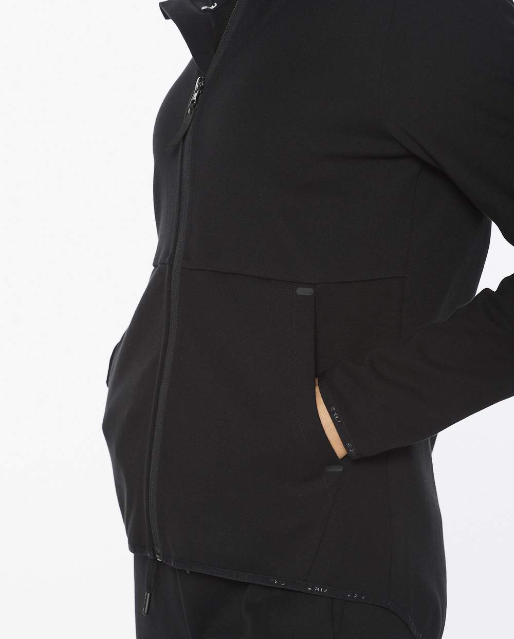 2XU Commute Full Zip Hoodie, Damen, Black