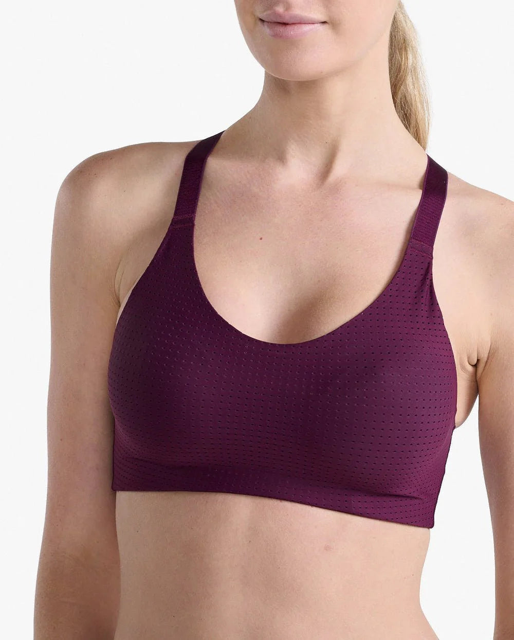 2XU Perform Aero Medium Impact Bra, Damen, Beet/Beet