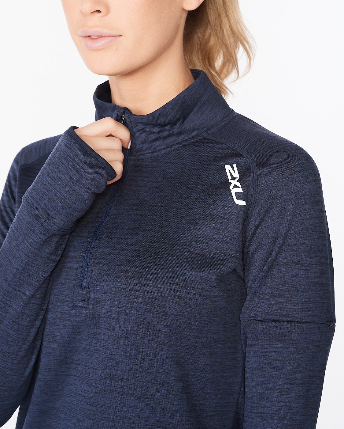 2XU Ignition 1/4 Zip, Jacket, Damen, Midnight/White Reflective