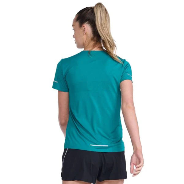 2XU Light Speed Tech Tee, T-Shirt, Damen, Jade/Silver Reflective