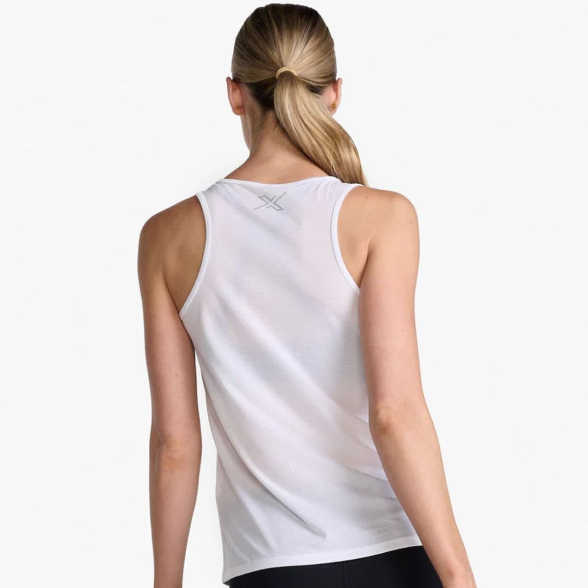 2XU Aero Singlet, Damen, White/Silver Reflective