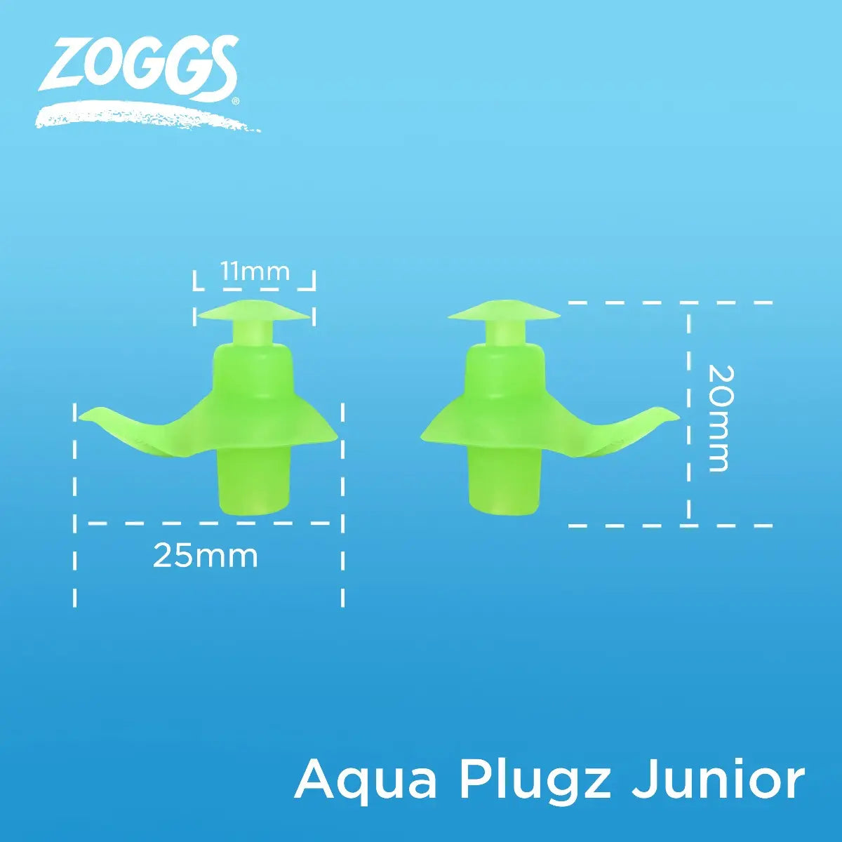 Zoggs Aqua Plugz Junior, Ohrenstöpsel, orange