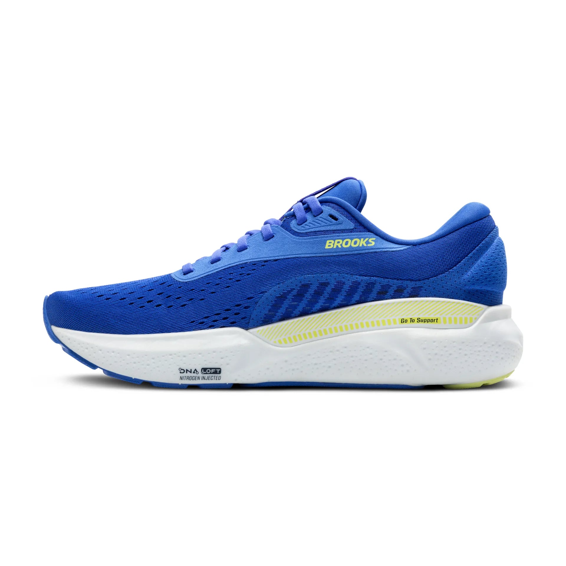 Brooks Adrenaline GTS 24, Herren, Cobalt/Neo Yellow/Peacoat