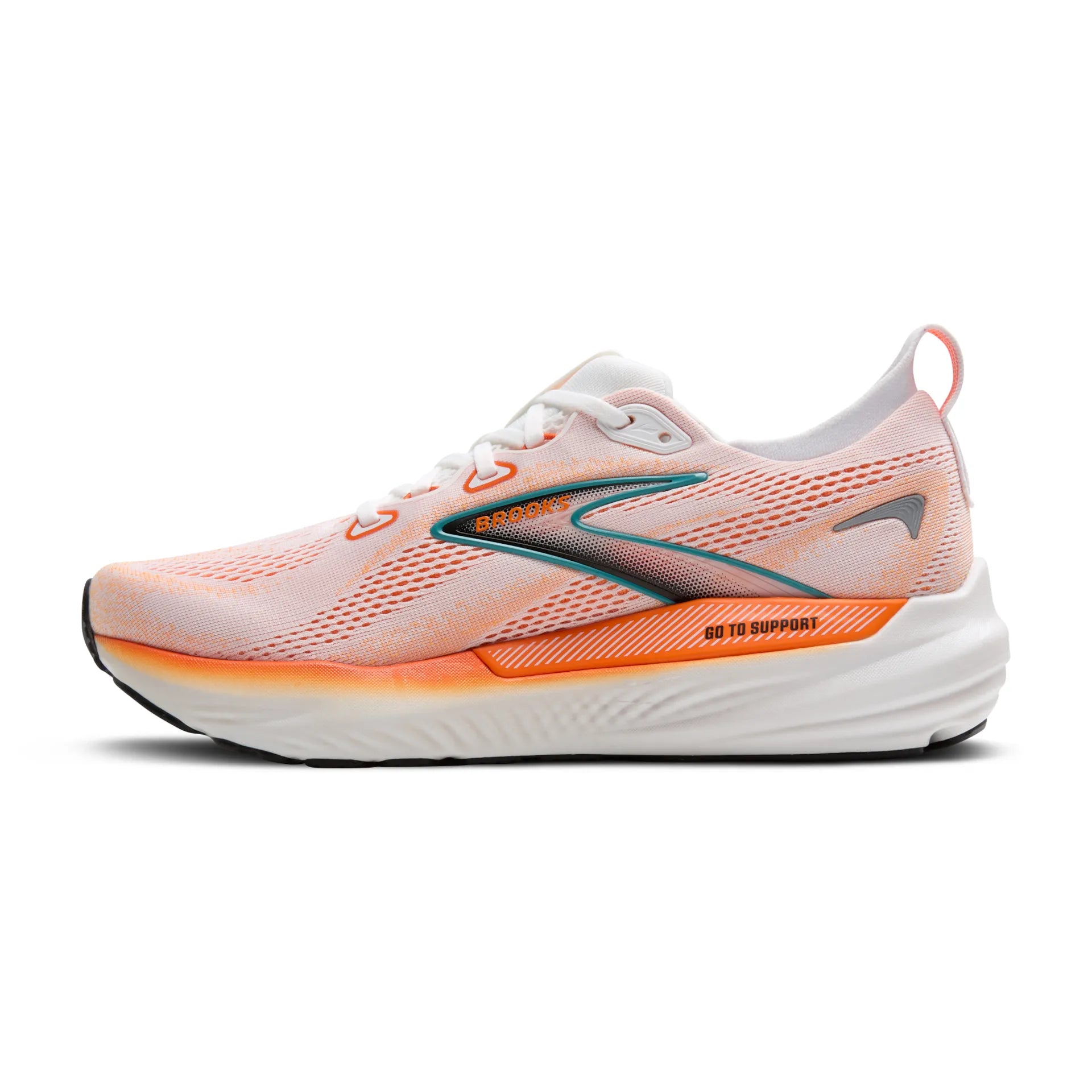 Brooks Glycerin 22, Laufschuh, Herren, White/Orange/Green Blue Slate