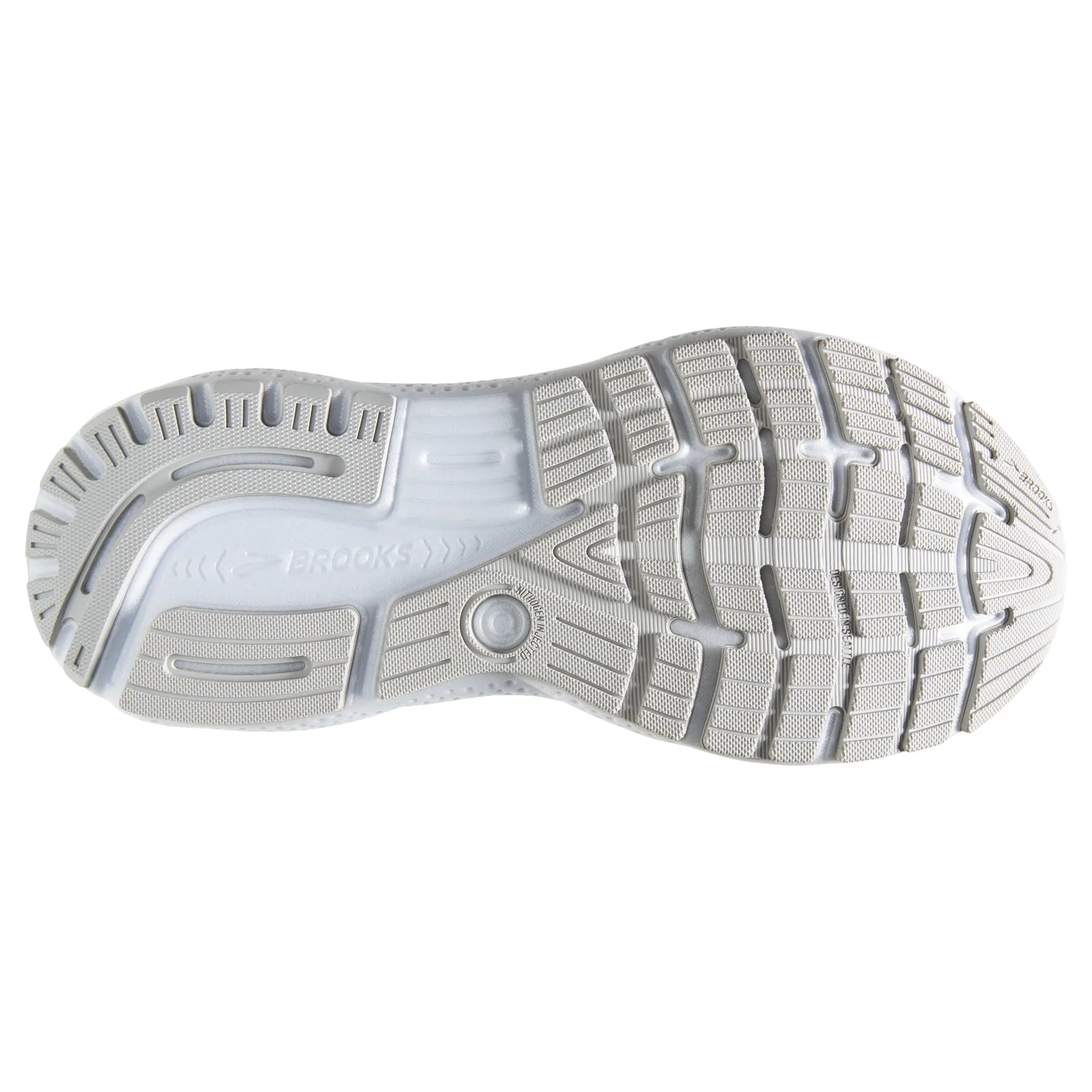 Brooks Ghost 16, Laufschuh, Damen, White/White/Grey