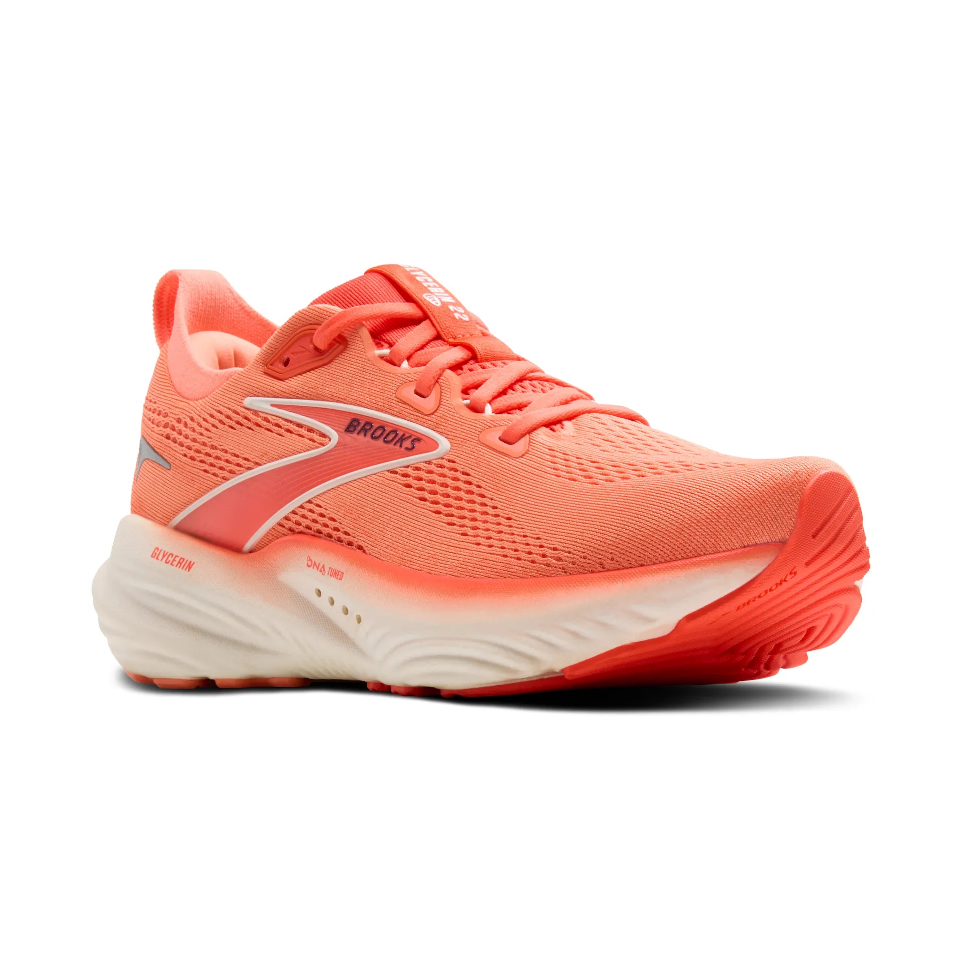 Brooks Glycerin 22, Laufschuh, Damen, Desert Flower/Hot Coral/Milk