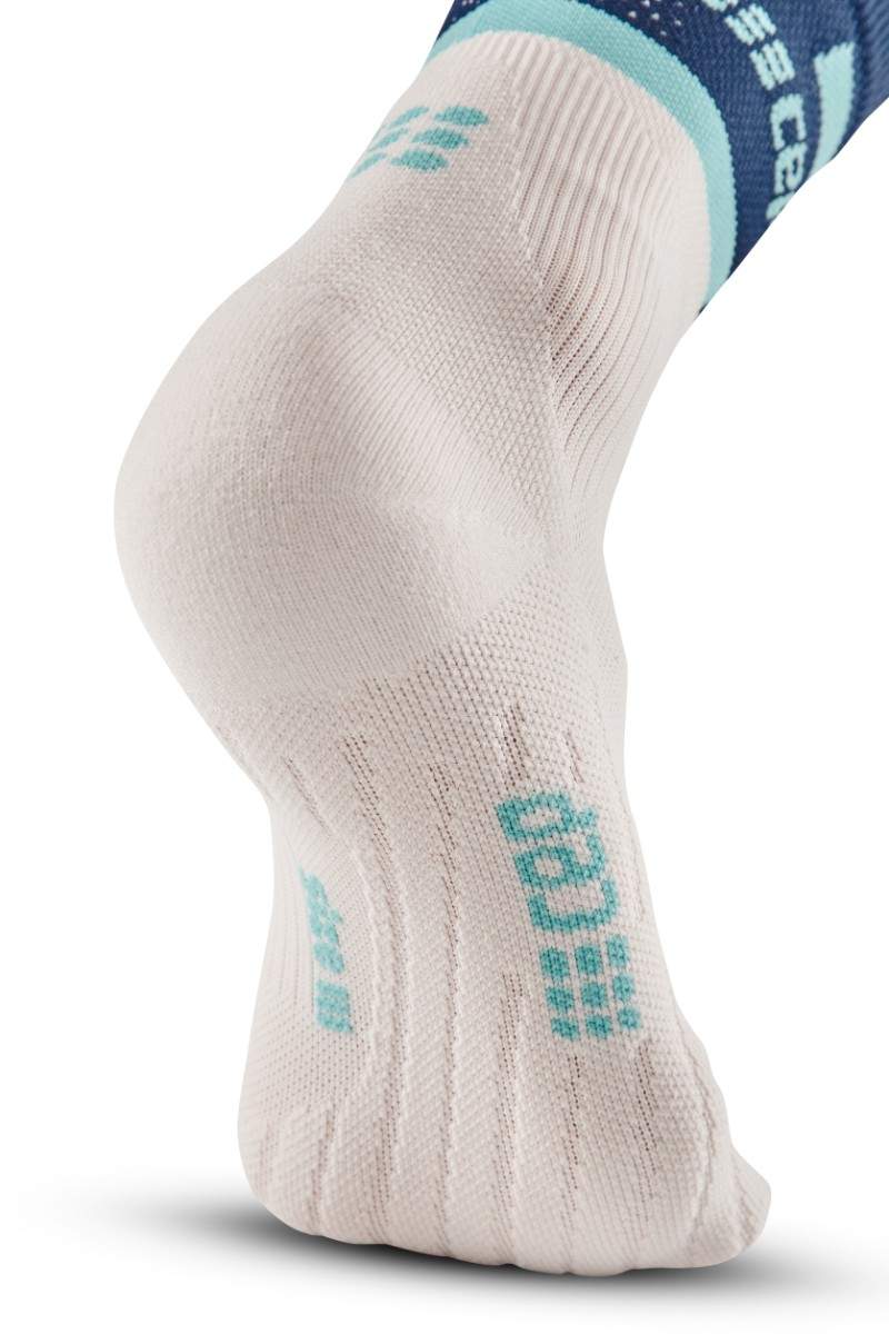 CEP The Run Compression Socks - Mid Cut, Damen, blue/ off white