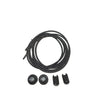 Trinovate Essential Speed Laces, elastische Schnürsenkel, Midnight Black