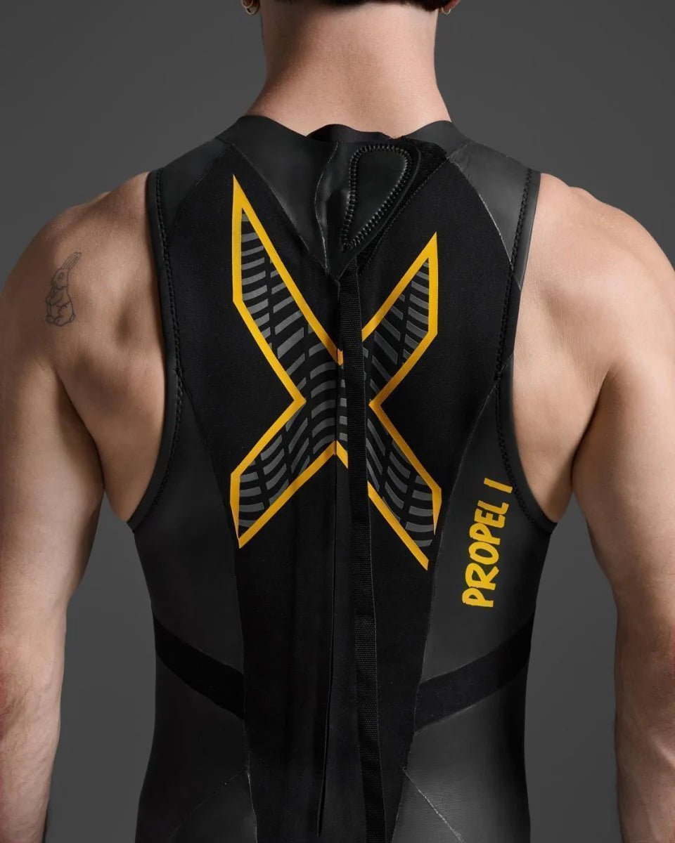 2XU P:1 Propel Sleeveless, Neoprenanzug, Herren, black/ambition