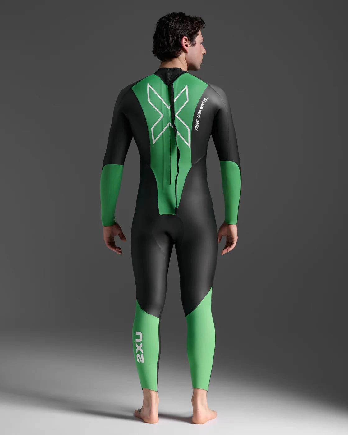 2XU Propel: Openwater, Neoprenanzug, Herren, Black/Bright Green