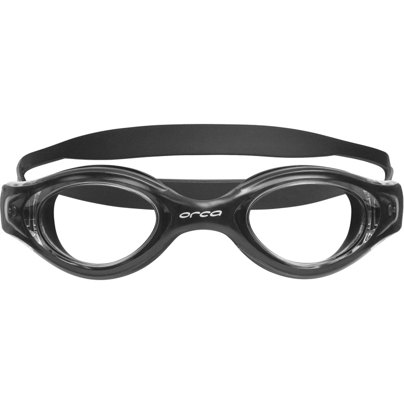 Orca Killa Vision, Schwimmbrille, schwarz/klare Gläser