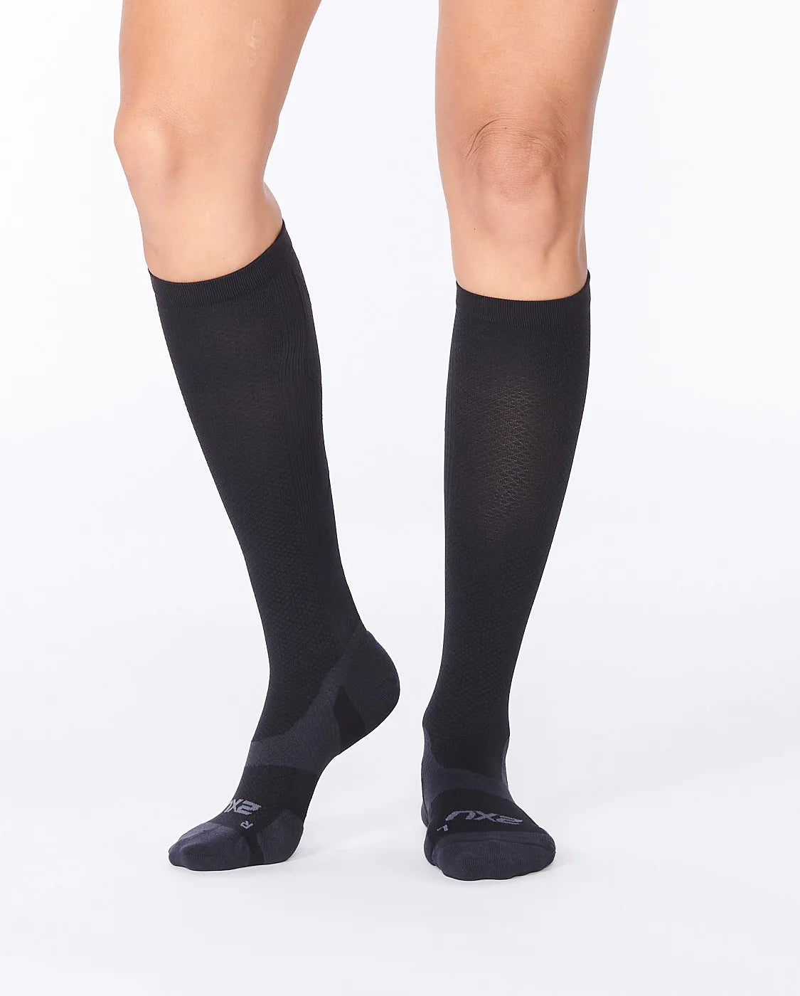 2XU VECTR L.Cush Full Length Socks, Black/Titan