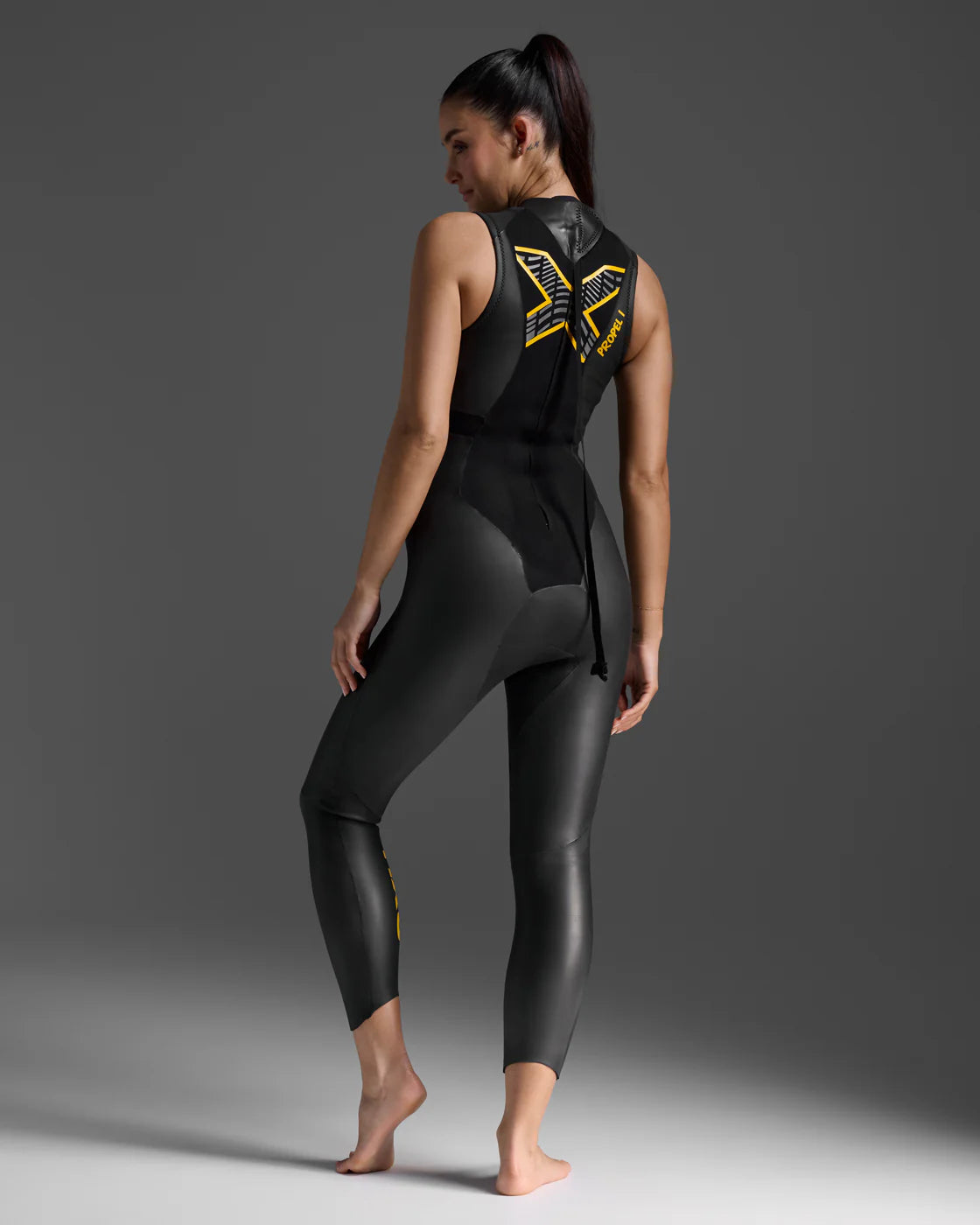 2XU P:1 Propel Sleeveless, Neoprenanzug, Damen, black/ambition