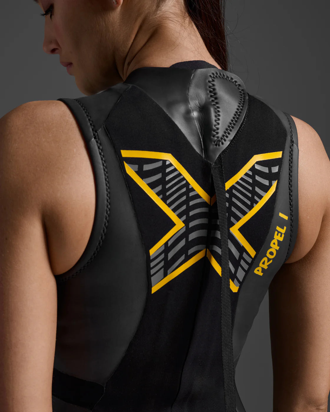 2XU P:1 Propel Sleeveless, Neoprenanzug, Damen, black/ambition