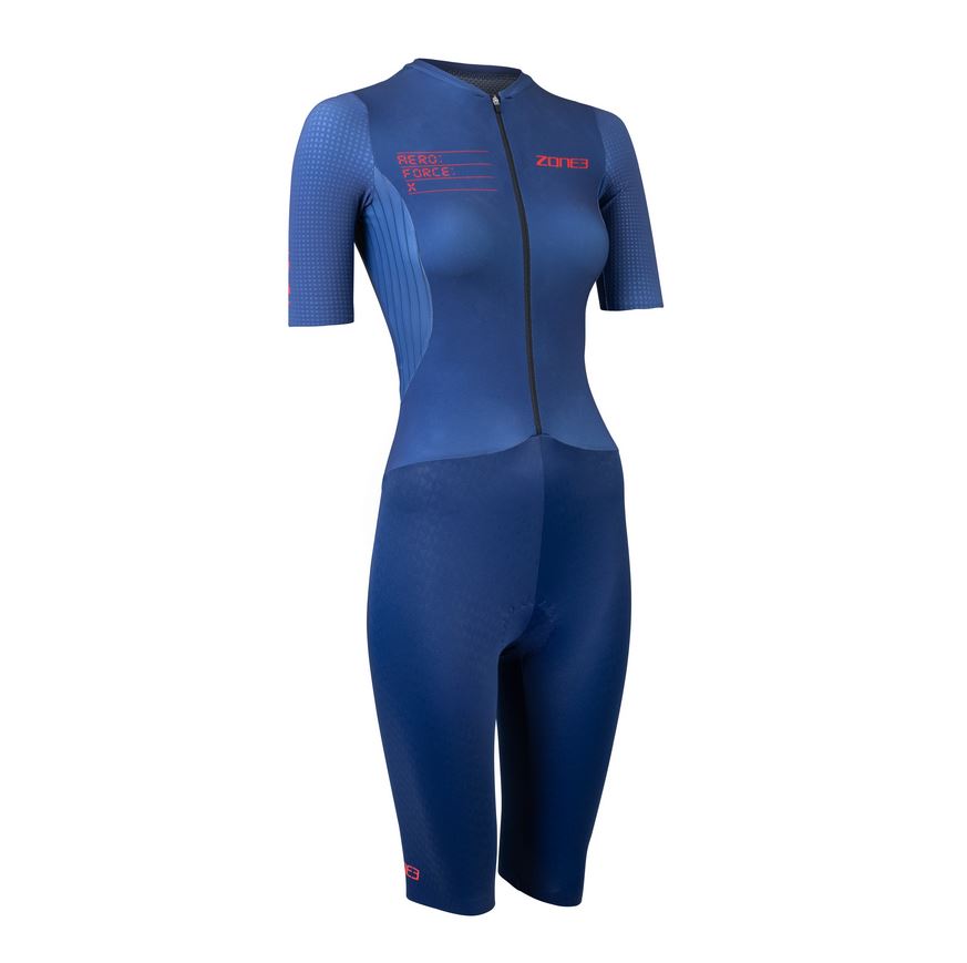 Zone3 Women's Aeroforce X II Short Sleeve Trisuit Navy