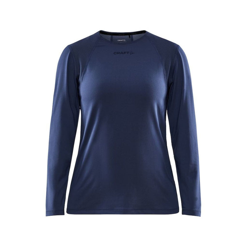 Craft ADV Essence LS Tee, running shirt, women, sapphire, dark blue