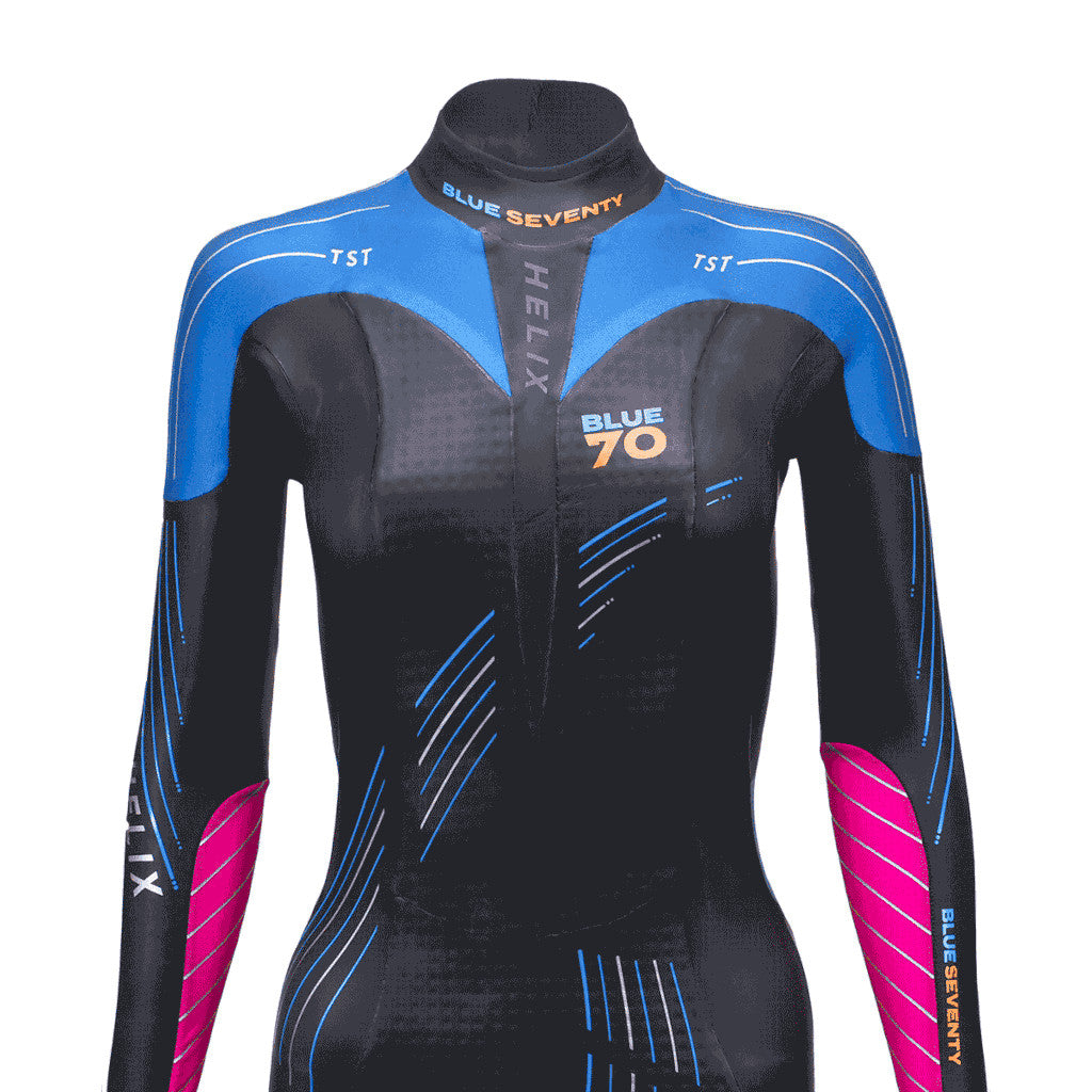 Blueseventy Helix Fullsuit, Neoprenanzug, schwarz/blau/pink, Damen, 2023