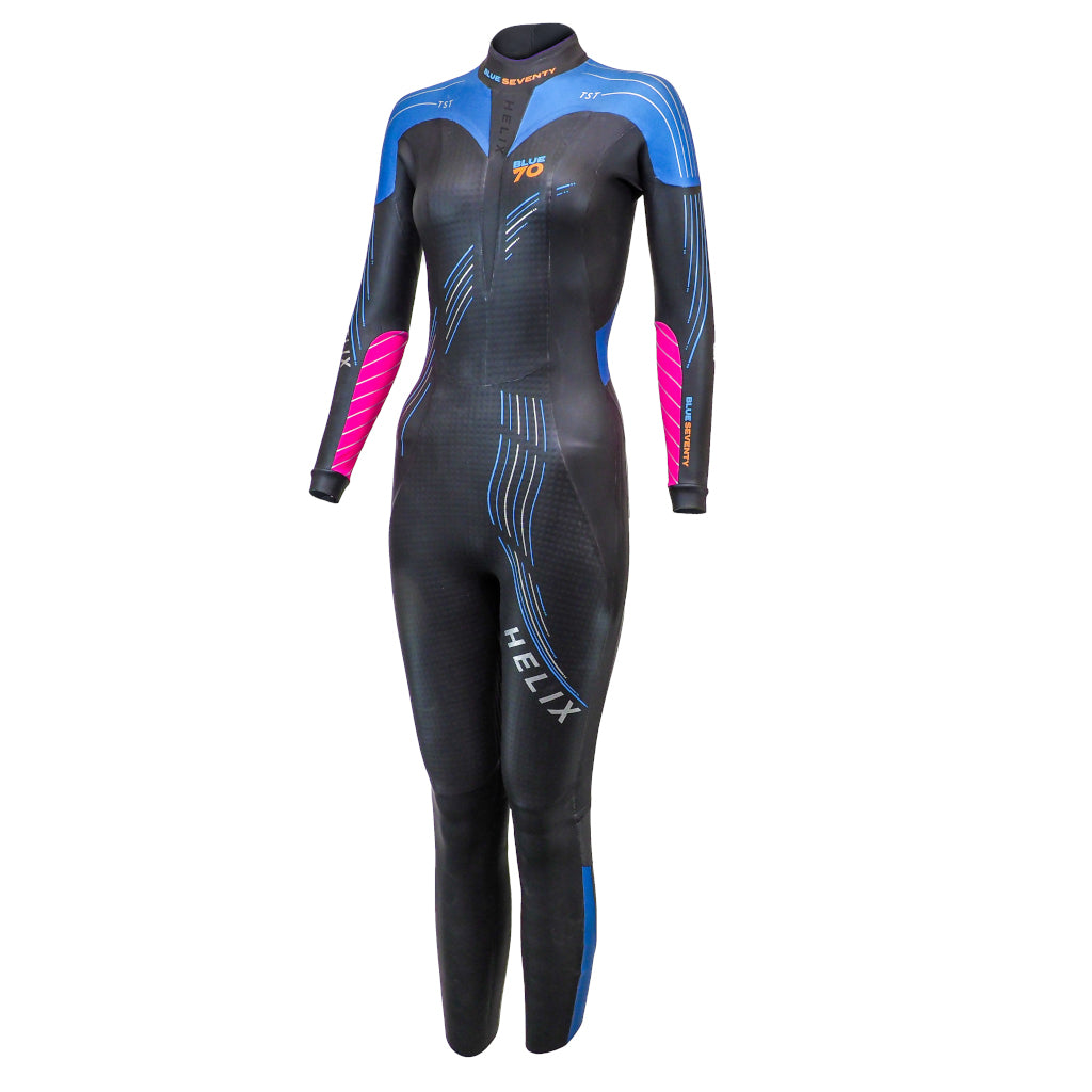 Tester Blueseventy Helix Fullsuit, Neoprenanzug, schwarz/blau/pink, Damen, 2023