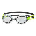 Zoggs Predator, Black/Green/clear, klare Gläser, schwarz/grün