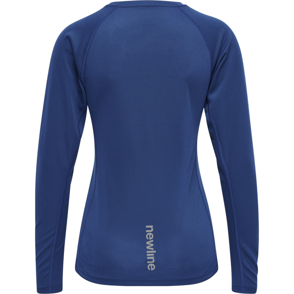 Newline Women Core Running T-Shirt L/S, Women, true blue, blue