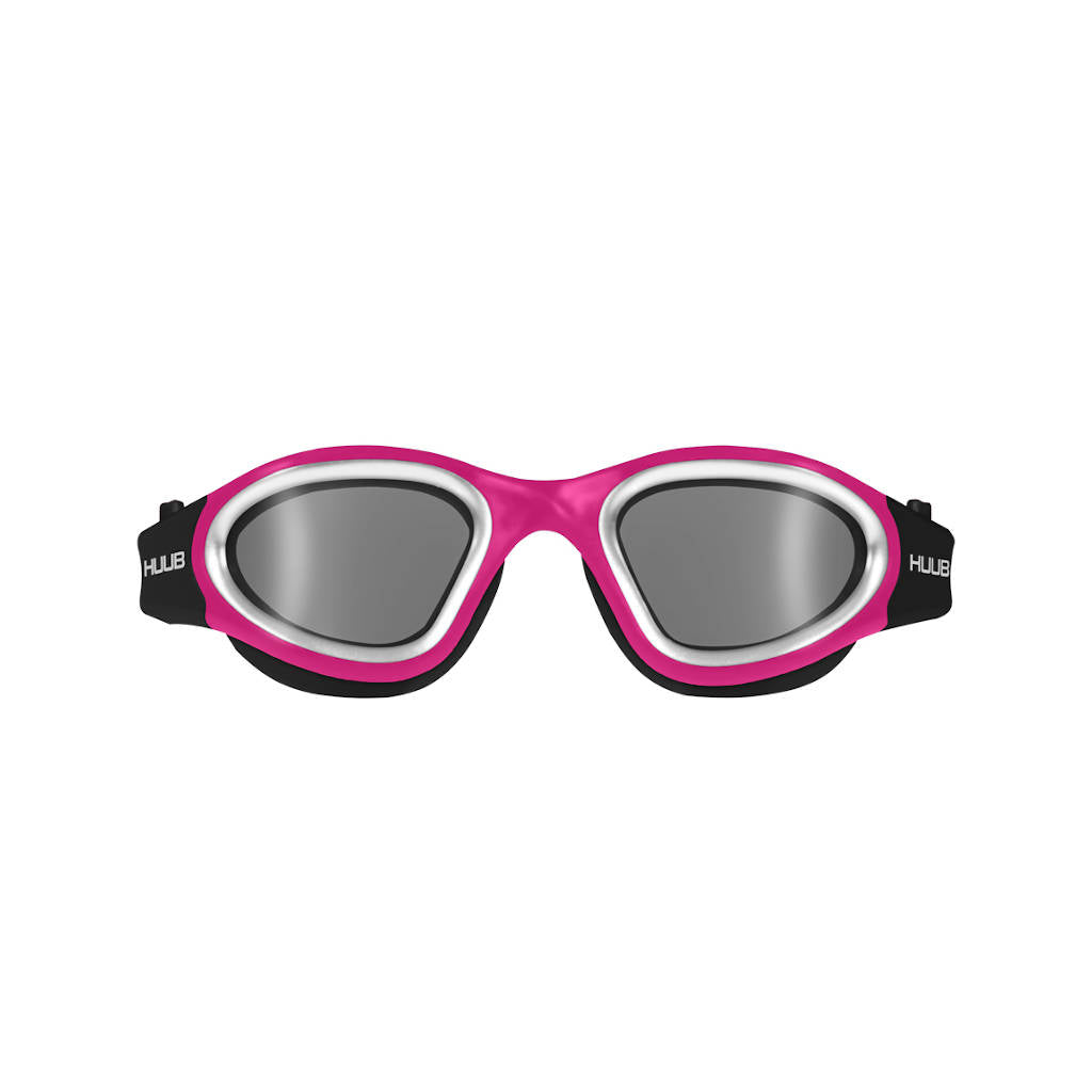 Huub Aphotic swimming goggles, black/magenta (pink)