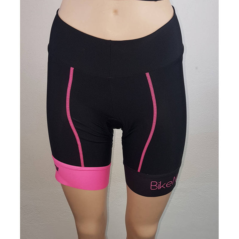 Doltcini Sportswear, Cycling Pant Pro, Short, Radhose, Damen, schwarz/pink