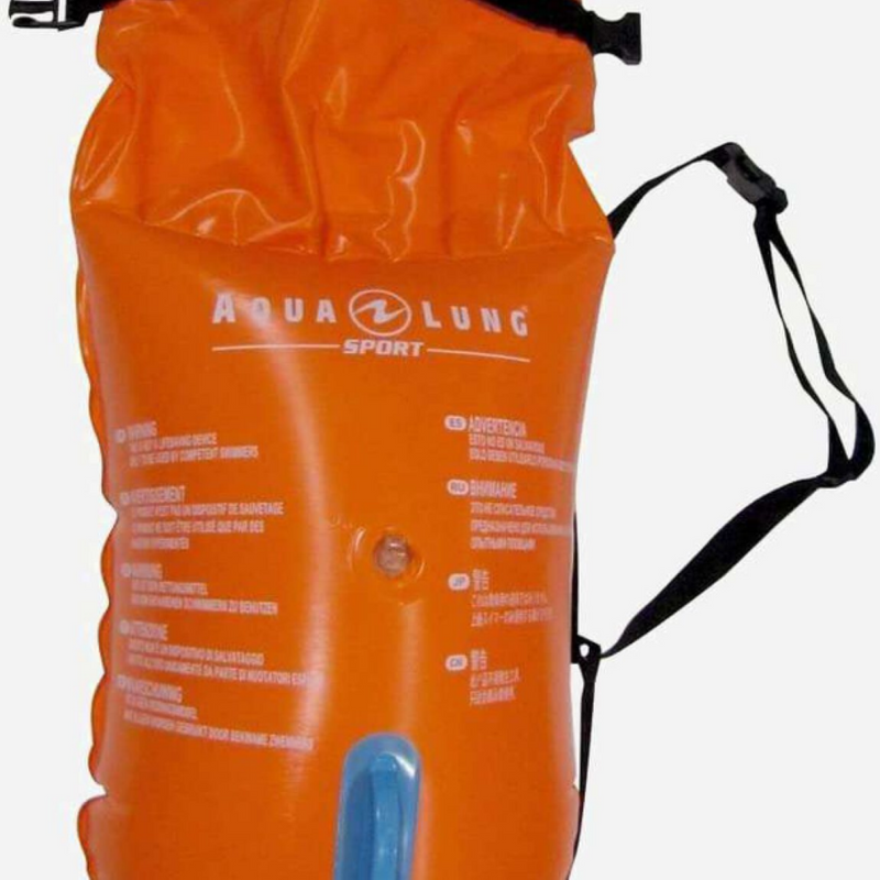 Aqualung Schwimmboje und Trockensack, Safety Buoy, orange