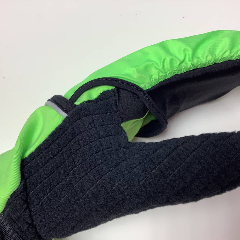 Saucony Fortify Vizi Convertible Gloves, Gloves, vizi slime, neon yellow-green