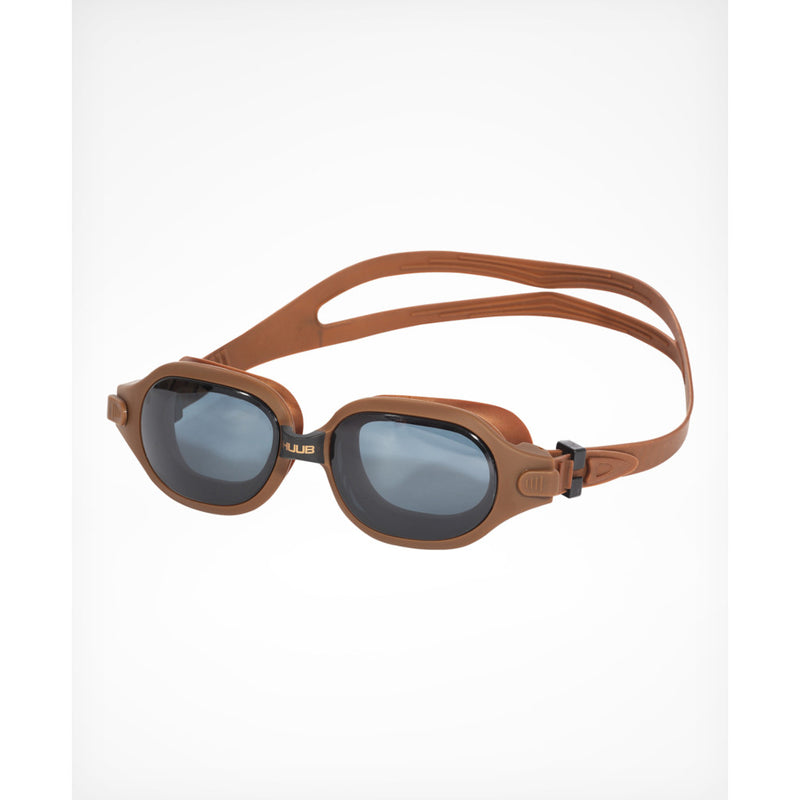 Huub retro swimming goggles, brown