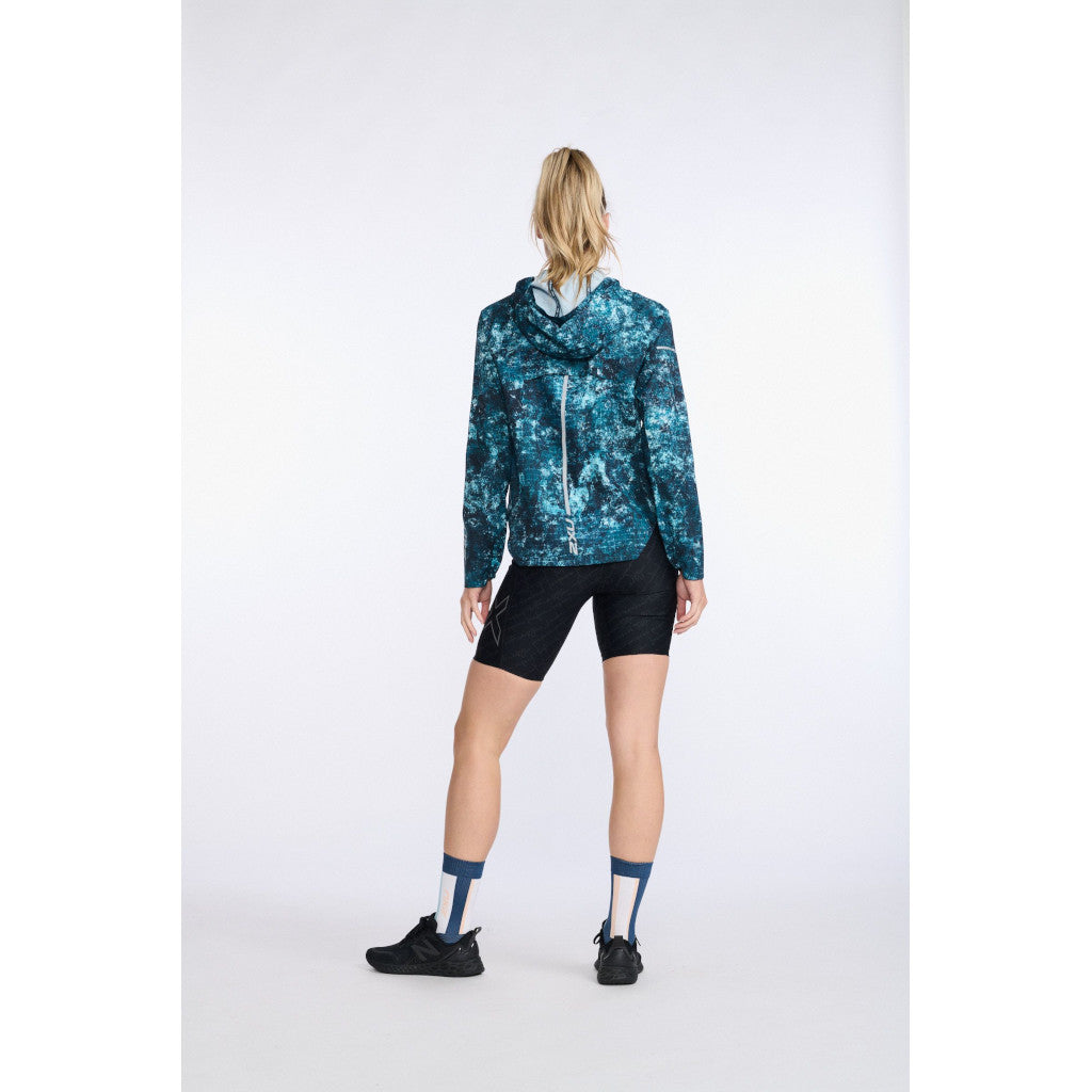 2XU Aero Jacket Trailscape, Laufjacke, Damen, Bluejay/Silver Reflective