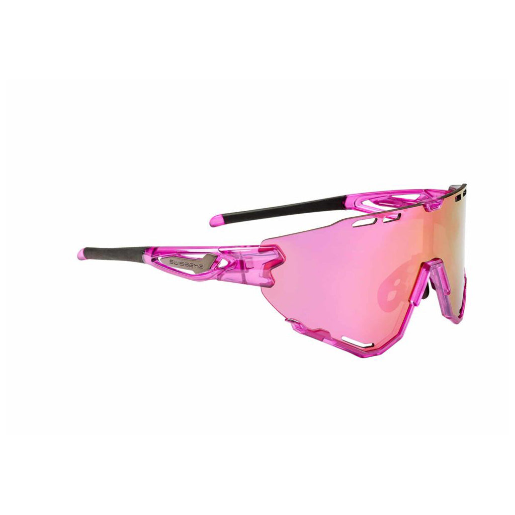 Swisseye Mantra, laser pink, Gläser smoke pink Revo, Sportbrille, Radbrille