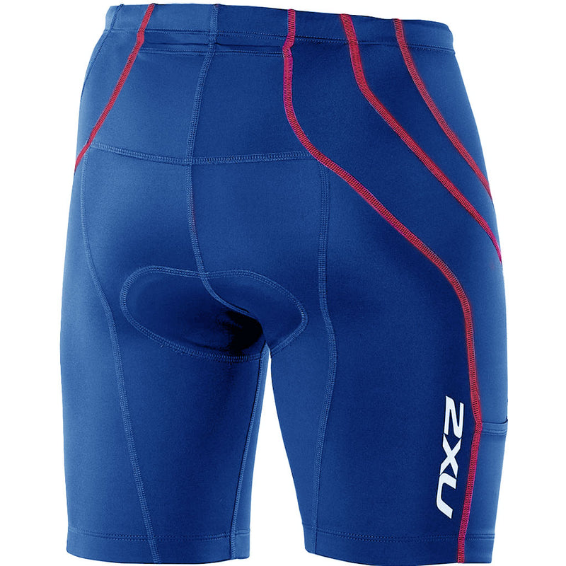 2XU Comp Tri Short + Pockets, men, blue/red, size XS