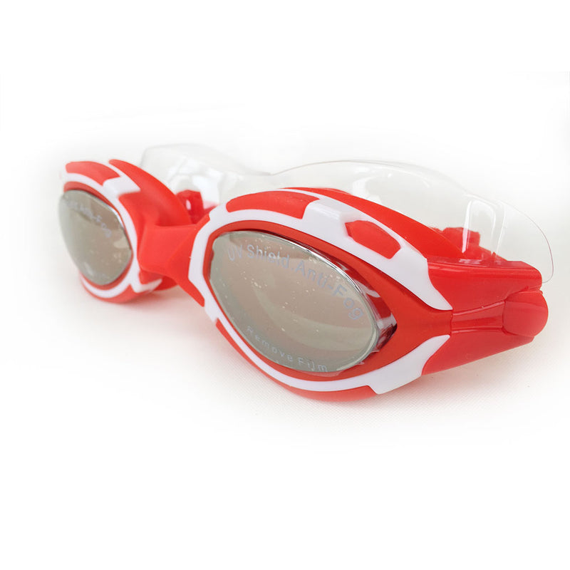 triathlon.de swimming goggles, red/white