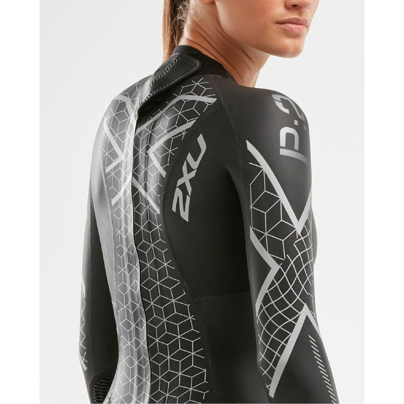 2XU P:2 Propel, wetsuit, black/textural geo, black/silver, women, 2023
