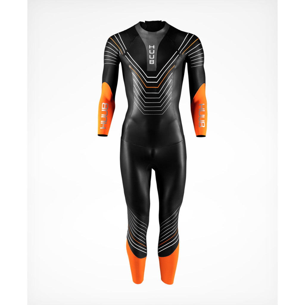 Tester Huub Araya 3:5, Neoprenanzug, schwarz/orange, Herren, 2022