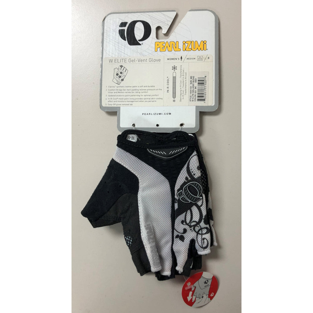 Pearl Izumi Gel-Vent Glove, Handschuhe, schwarz/weiß, Größe M, Damen