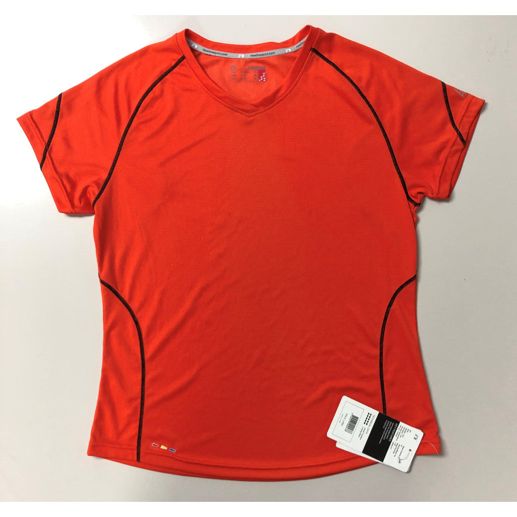 Newline Base Coolmax Tee, running shirt, orange, women, size M