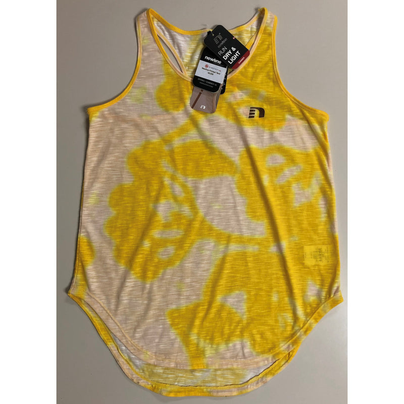 Newline Imotion Printed Tank, running shirt, women, yellow, size M