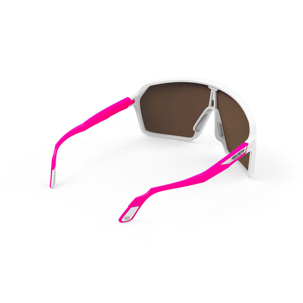 RUDY Project Sun.Spinshield White/Pink Fluo M. - MLS Red, Radbrille, Sportbrille, weiß/pink