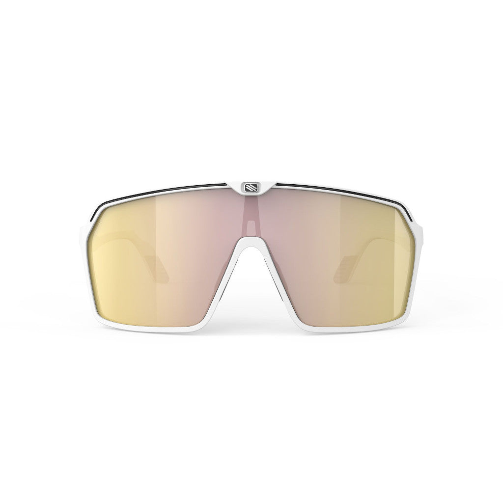 RUDY Project SPINSHIELD White Matte - MLS Gold, Radbrille, Sportbrille, weiß