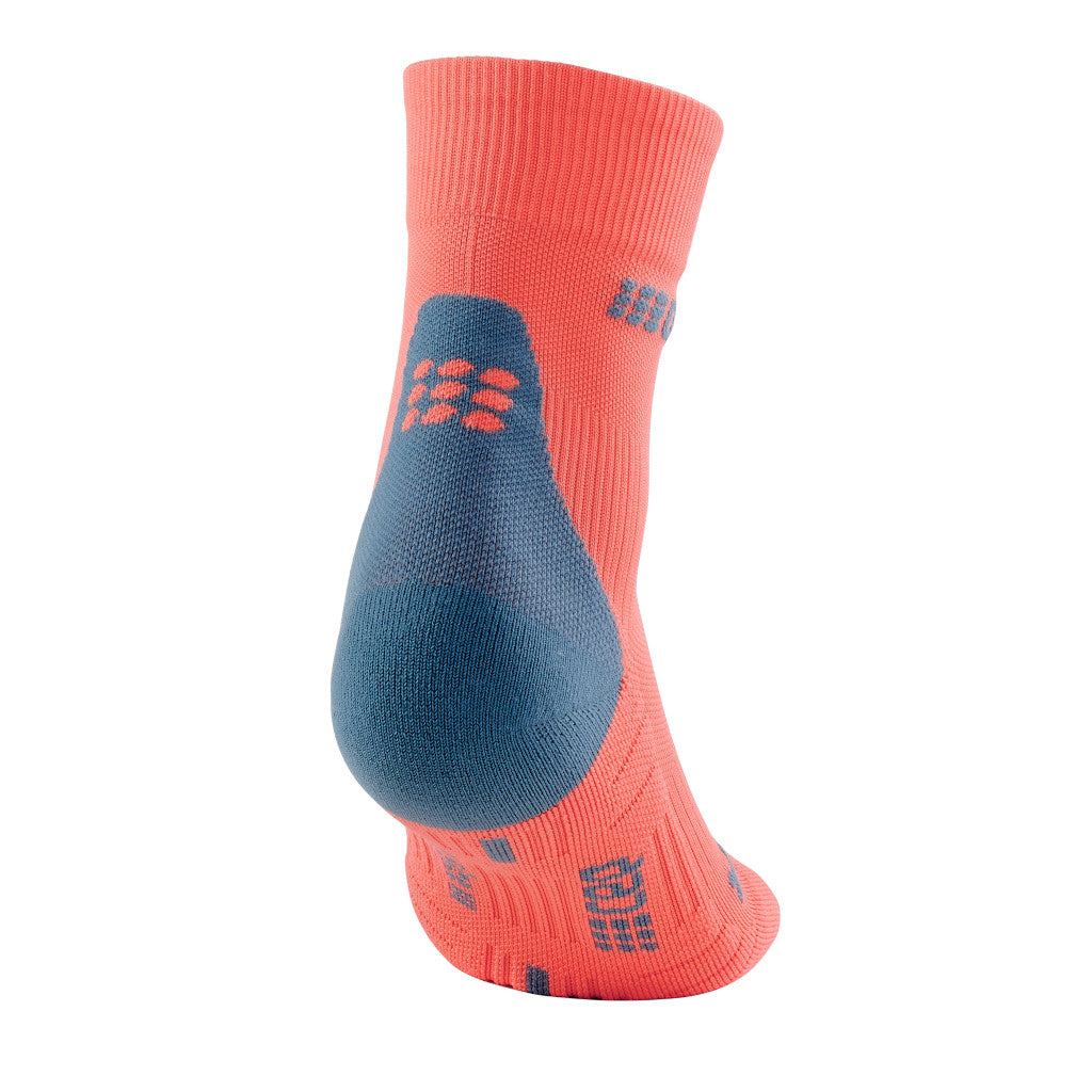 CEP Short Socks 3.0, men, coral/grey, coral/grey